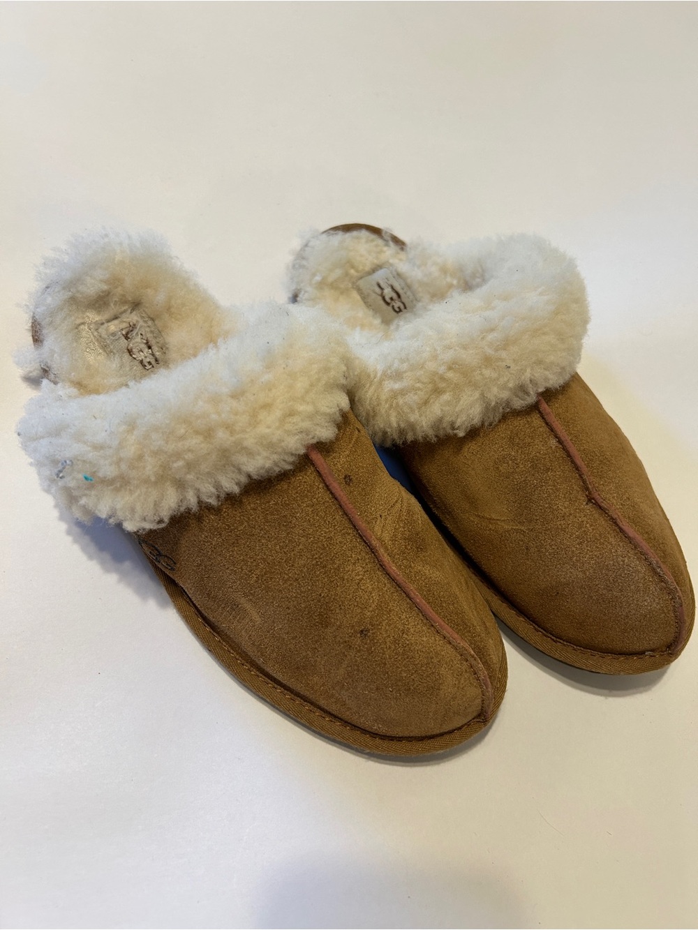 UGG-style Chestnut Sheepskin-Lined Women’s Slippers size 10 womens cozy warm